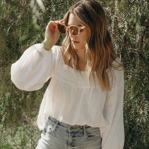 CJLA Tollis Blouse, White (S)